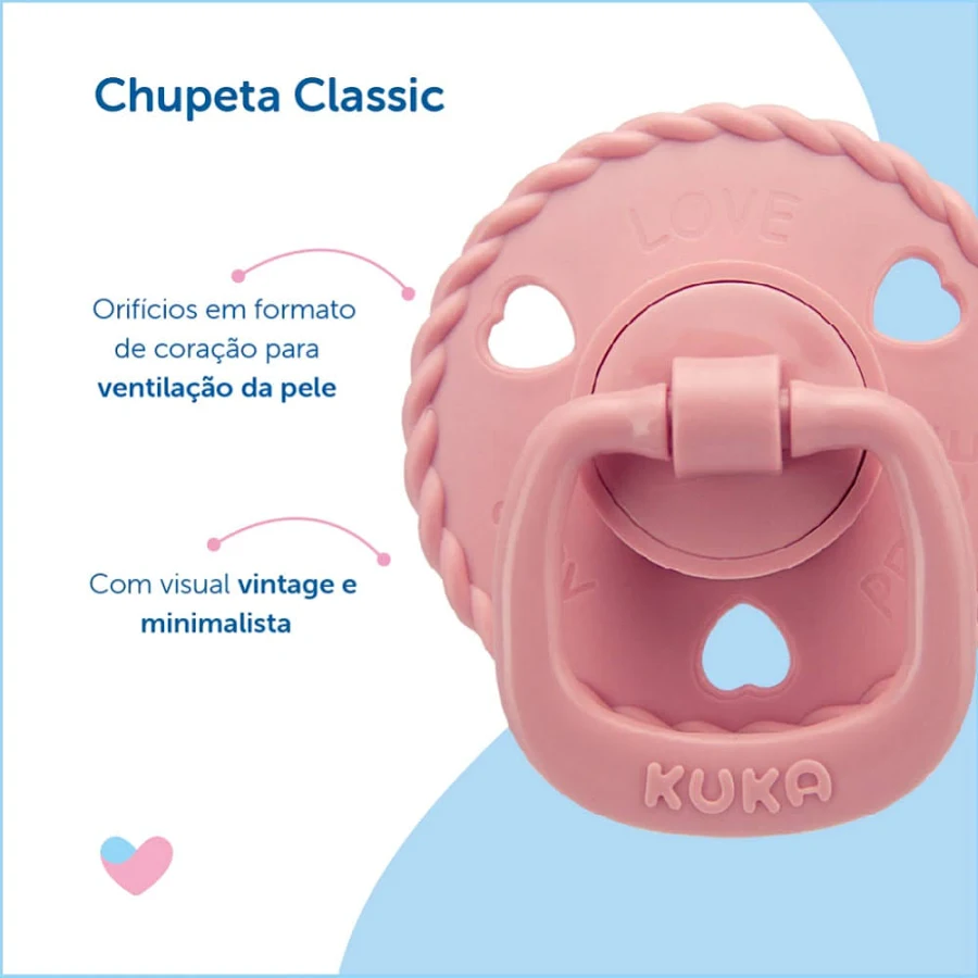 Chupeta Redonda Kuka Classic Silicone - Imagem 4