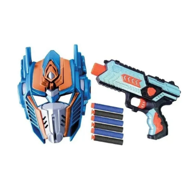 Lança Dardo C/6 Dardos E Máscara Zb878 - Art Brink