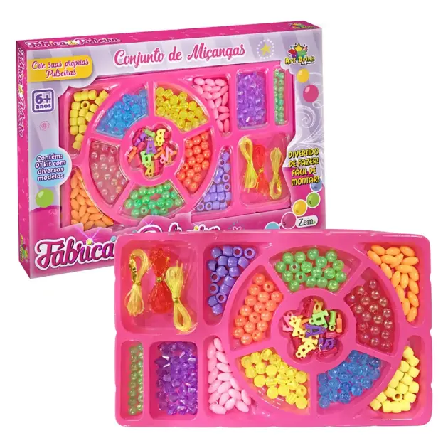 Kit Miçanga Fabrica De Pulseiras Infantil Grande