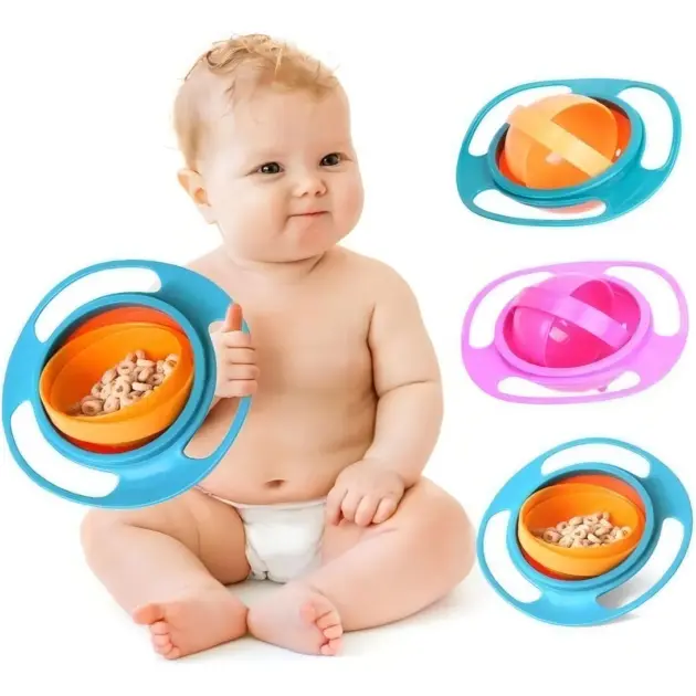 Prato Mágico Infantil Giratório 360 Graus Para Seu Bebê