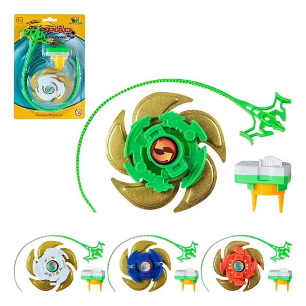 Brinquedo Top Pião Com Disparador
