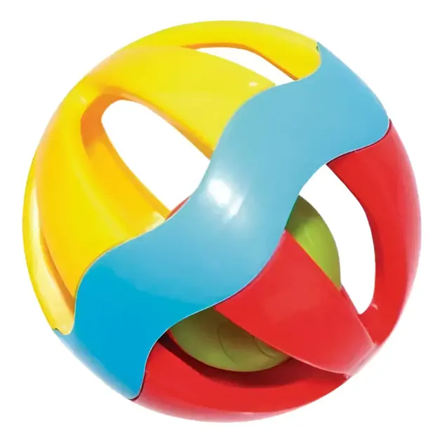 Chocalho Bola Plástico Pais e Filhos para Bebês 0 a 24 Meses