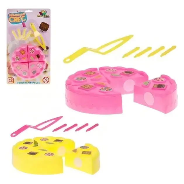 Bolinho De Aniversário Com Velcro E Velinhas - 6 Peças