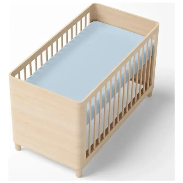 Lençol Infantil Elástico Padrão Berço Americano Azul