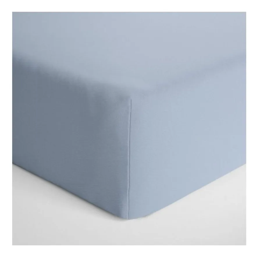 Lençol Infantil Elástico Padrão Berço Americano Azul - Imagem 2