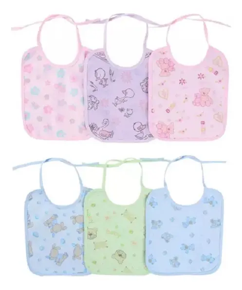Kit Babador Infantil 3 Unidades Parapipi Minasrey Estampas Algodão