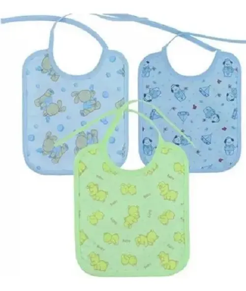 Kit Babador Infantil 3 Unidades Parapipi Minasrey Estampas Algodão - Imagem 2